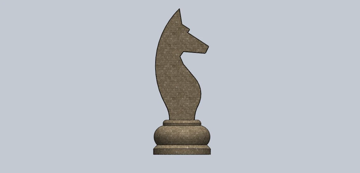 chess figure horse 3D Print Model .c4d .max .obj .3ds .fbx .stl .blend 