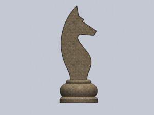 chess figure horse 3D-printmodel