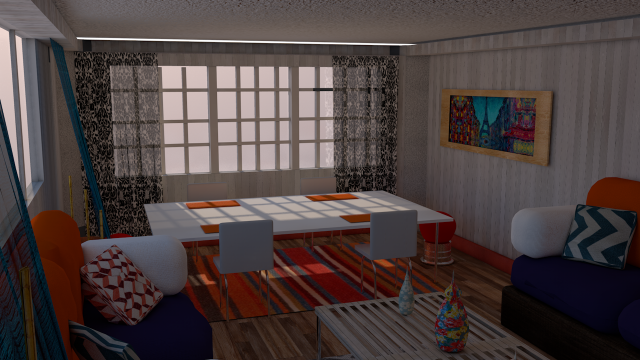 living room 3D Model .c4d .max .obj .3ds .fbx .stl .blend 