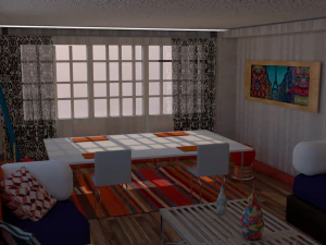 बैठक कक्ष 3D मॉडल