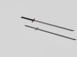 miecz katana Model 3D