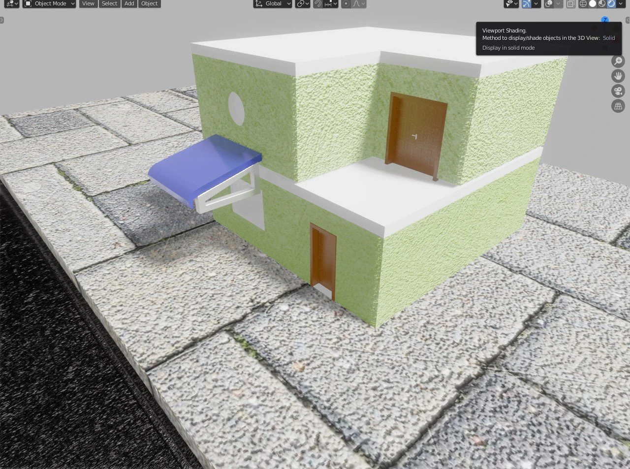 현대적인 건물 3D 모델 .c4d .max .obj .3ds .fbx .stl .blend 