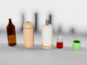 garrafas 3d Model 3D