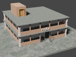 predio comercial 3d Model 3D