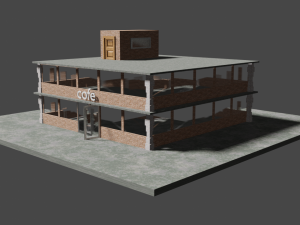 predio comercial 3d Modelo 3D