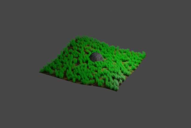 simple grass 3D Model .c4d .max .obj .3ds .fbx .stl .blend 