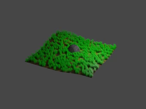 साधारण घास 3D मॉडल