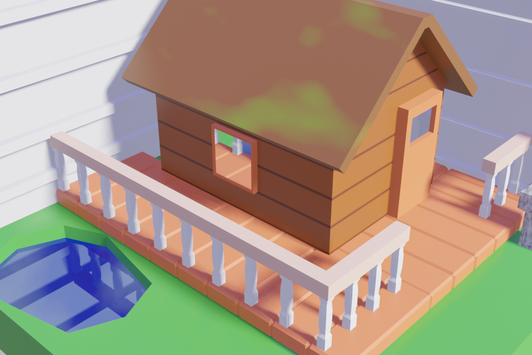 3D model House Model For Roblox or a Low-Poly Game VR / AR / low-poly