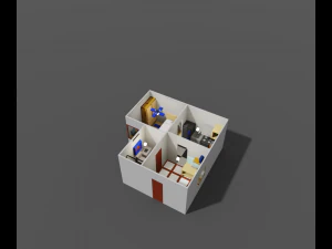 House voxel 3D Model