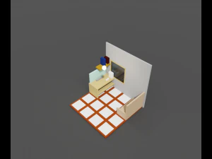 House voxel 3D Model