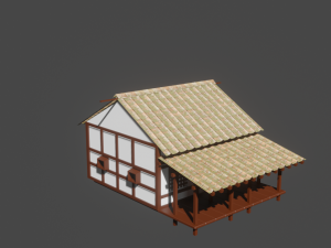 House low poly Model 3D