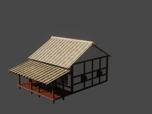House low poly Modello 3D