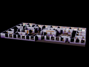 Zombie ate my neighbors lv credit 3D Model