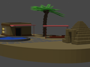 desert island Modelo 3D