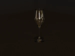 와인잔 3D 모델
