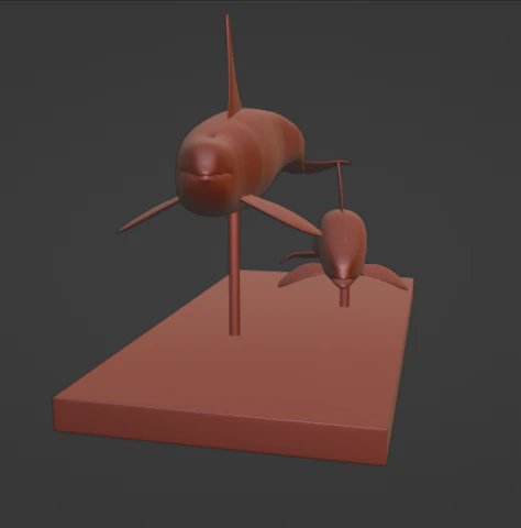 orca Modelo de Impressão 3D .c4d .max .obj .3ds .fbx .stl .blend