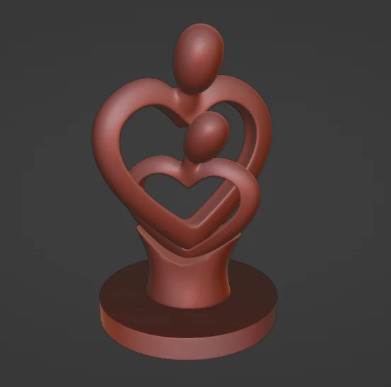 Lovers 3D Print Model .c4d .max .obj .3ds .fbx .stl .blend 