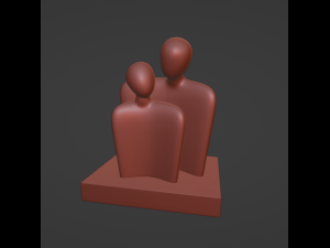 Couple 3D-printmodel
