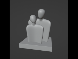 Couple 3D Print Model