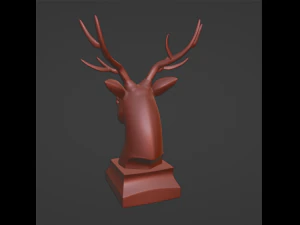 사슴 머리 3D 프린트 모델
