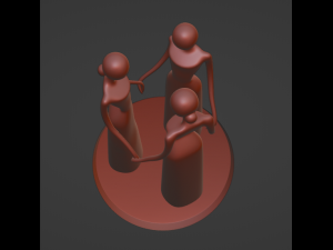 Three Ladies 3D 打印模型