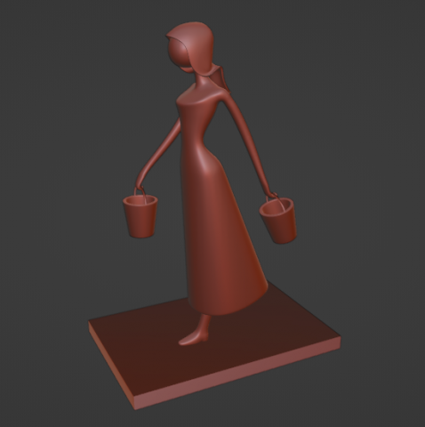Bringing water Modelo de Impressão 3D .c4d .max .obj .3ds .fbx .stl .blend 