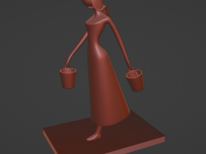 Bringing water 3D-printmodel