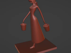 물 가져오기 3D 프린트 모델