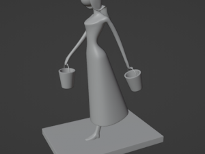 Bringing water Modelo de Impressão 3D