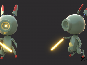 Lap 1 bunny rig 3D Model