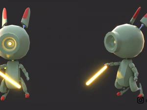 Lap 1 bunny rig 3D Model