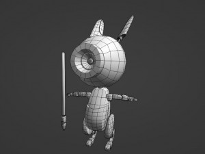 Lap 1 bunny rig 3D Model