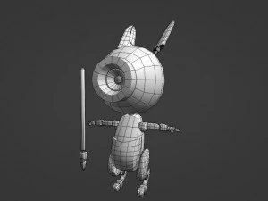 Lap 1 bunny rig 3D Model