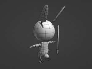 Lap 1 bunny rig 3D Model