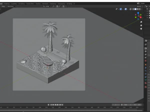 beach 3D Model