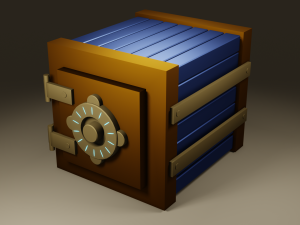 Safe deposit Bank- Low poly 3D Принт Модель