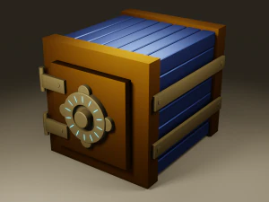 Caja fuerte Banco- Low poli Modelo de impresión 3D