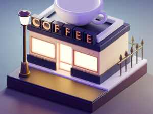 Koffiehuis 3D Model