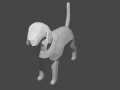 Low Poly Dog 3D-Modell