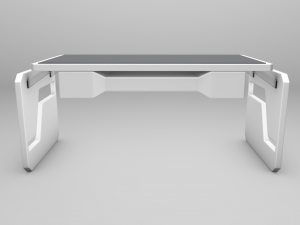 futuristic office desk 3D Model