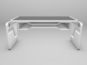 futuristic office desk 3D Model