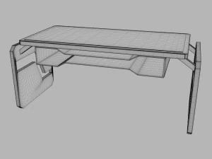 futuristic office desk 3D Model
