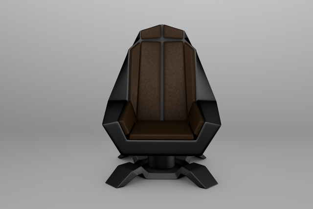 futuristic office armchair Modelo 3D .c4d .max .obj .3ds .fbx .stl .blend 
