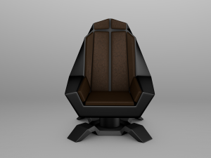 futuristic office armchair 3D 모델