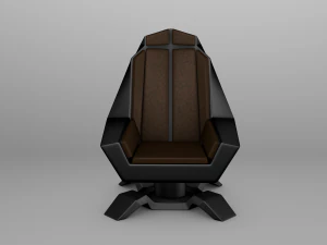 futurystyczny fotel biurowy Model 3D