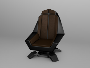 futuristic office armchair Modelo 3D