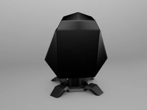 futuristic office armchair 3D Model