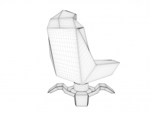 futuristic office armchair Modelo 3D