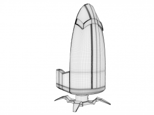 futuristic armchair 3D 모델