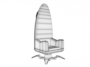 futuristic armchair 3D 모델